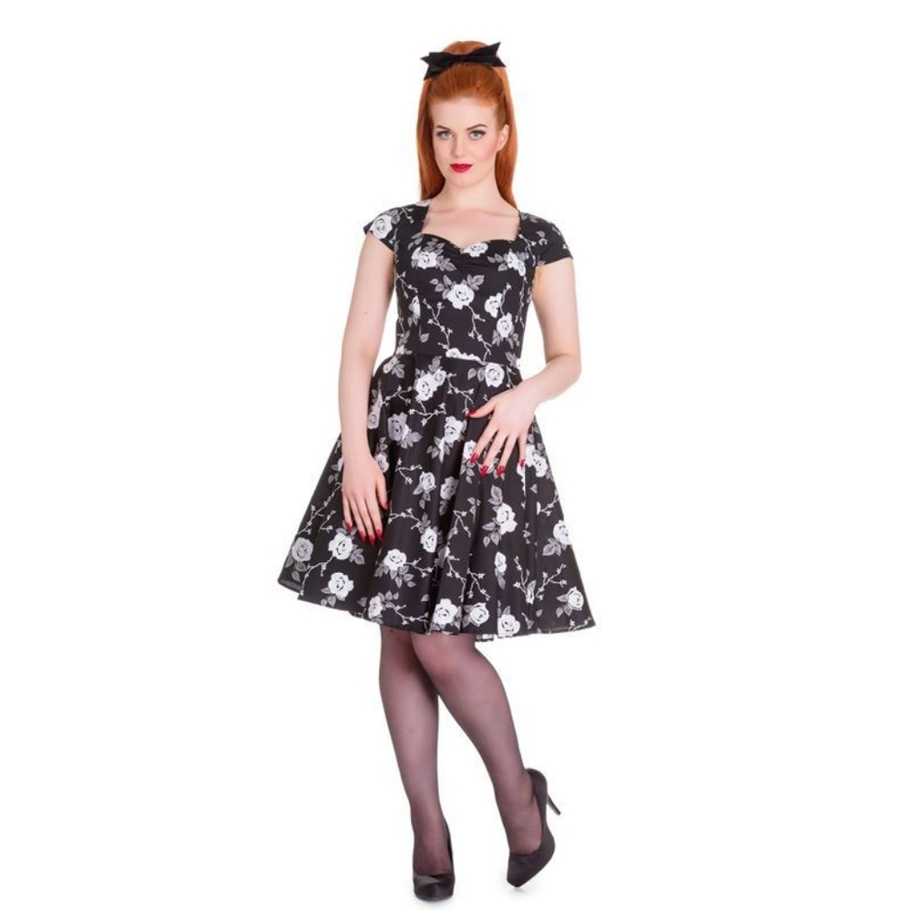 EUC Hell Bunny Vixen Natalia floral dress
